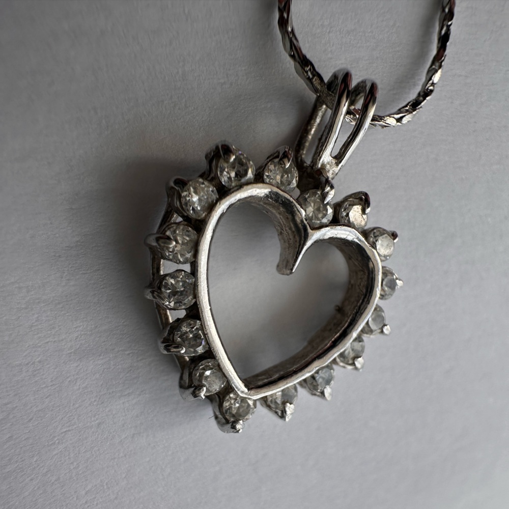 925 Heart Pendant & 18K GP (gold plated) Chain ❤️